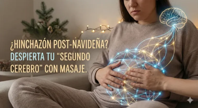 Hinchazón post-navidad, despierta tu segundo cerebro con masaje